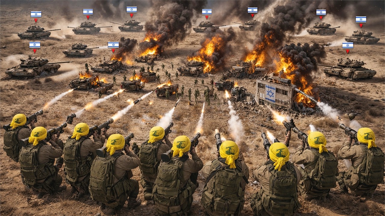 RATUSAN TANK TEMPUR ISRAEL DIHANCURKAN! Serangan Brutal Tanpa Henti Dilancarkan